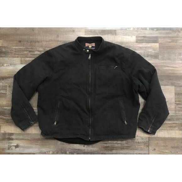 Duluth Trading Company Mens 3XL Black Heavyweight Work Jacket Coat Cotton - Picture 1 of 7